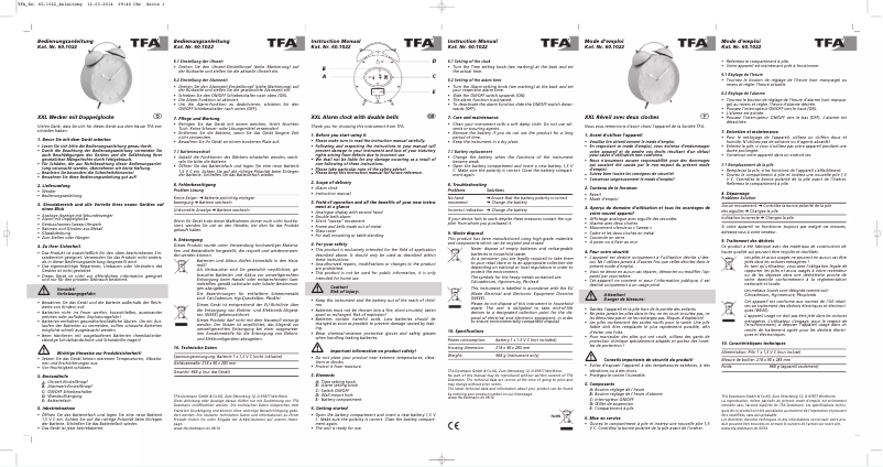 Imagen de la primera página del manual del dispositivo 60.1022