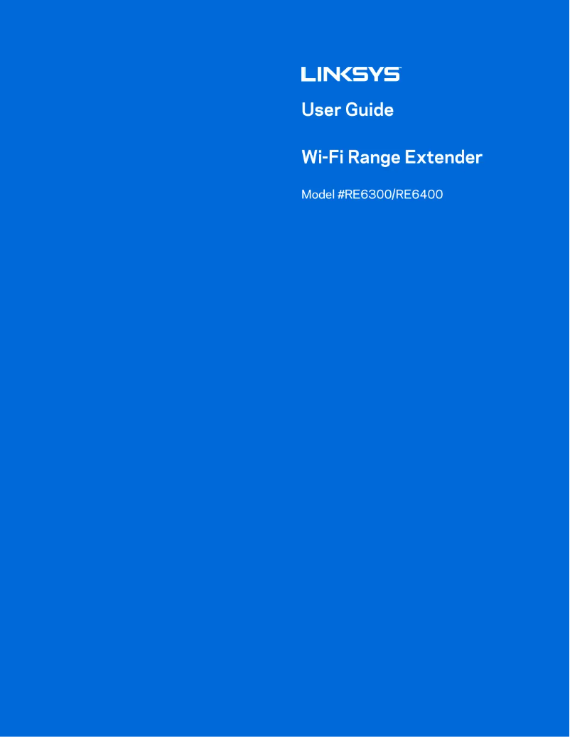 Página nº 1 - Manual de usuario Linksys RE6300
