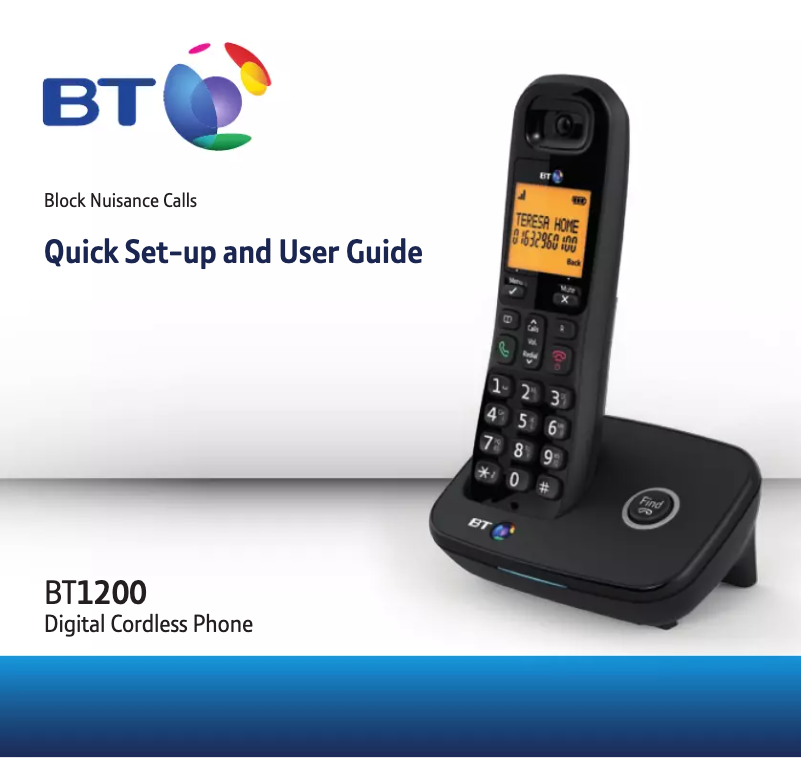 Imagen de la primera página del manual del dispositivo BT 1200 Nuisance Call Blocker Single
