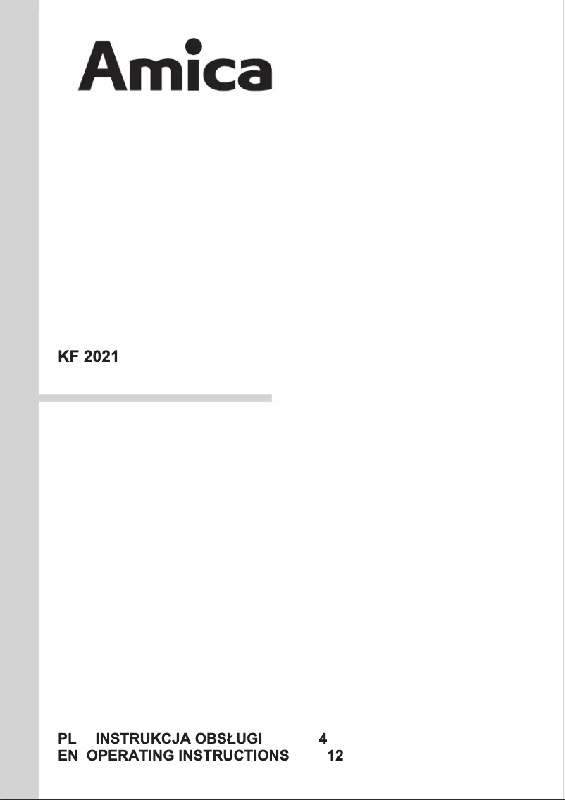 Imagen de la primera página del manual del dispositivo KF2021