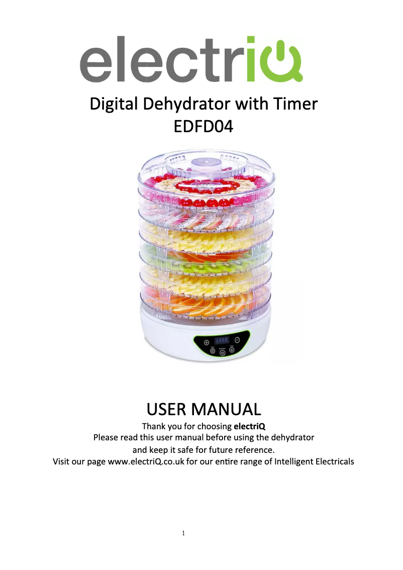 Imagen de la primera página del manual del dispositivo EDFD04