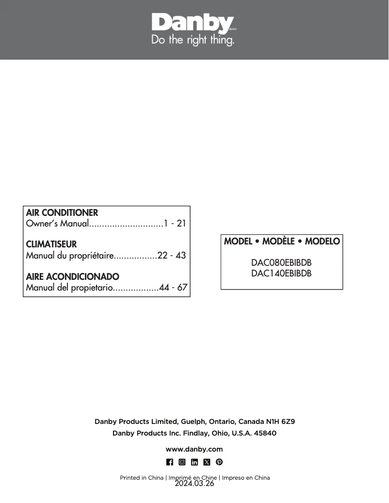 Imagen de la primera página del manual del dispositivo DAC080EBIBDB
