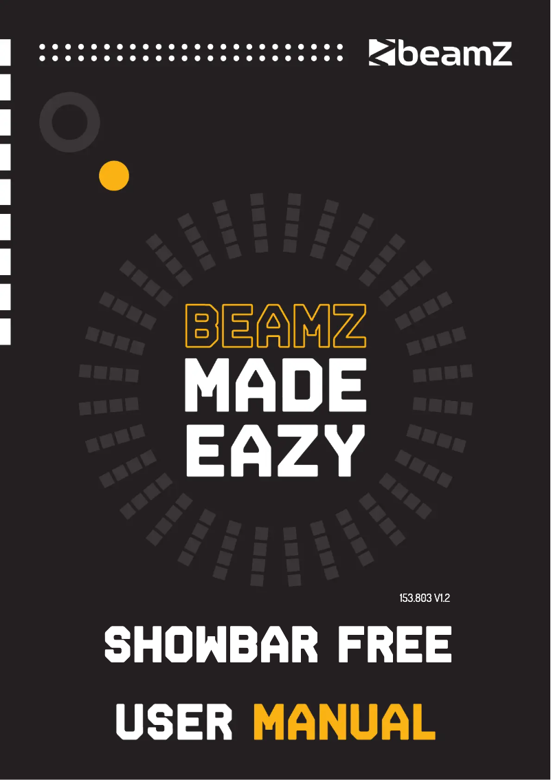 Página nº 1 - Manual de usuario BeamZ Showbar FREE