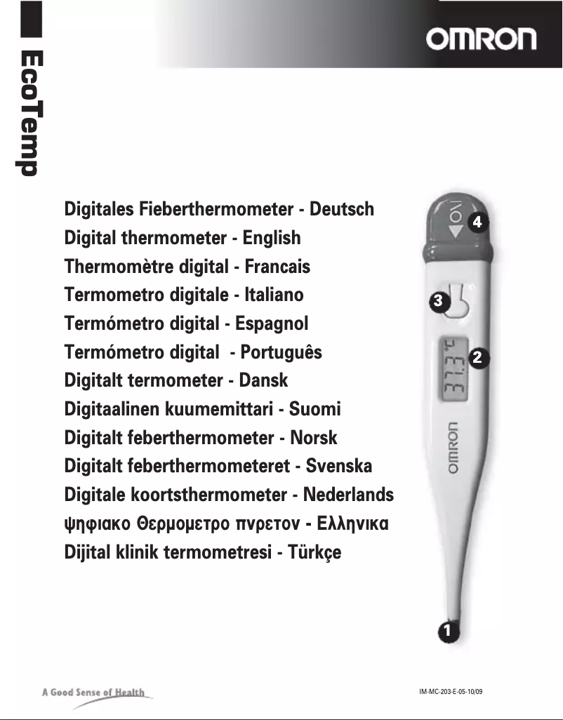 Página nº 1 - Manual de usuario Omron EcoTemp