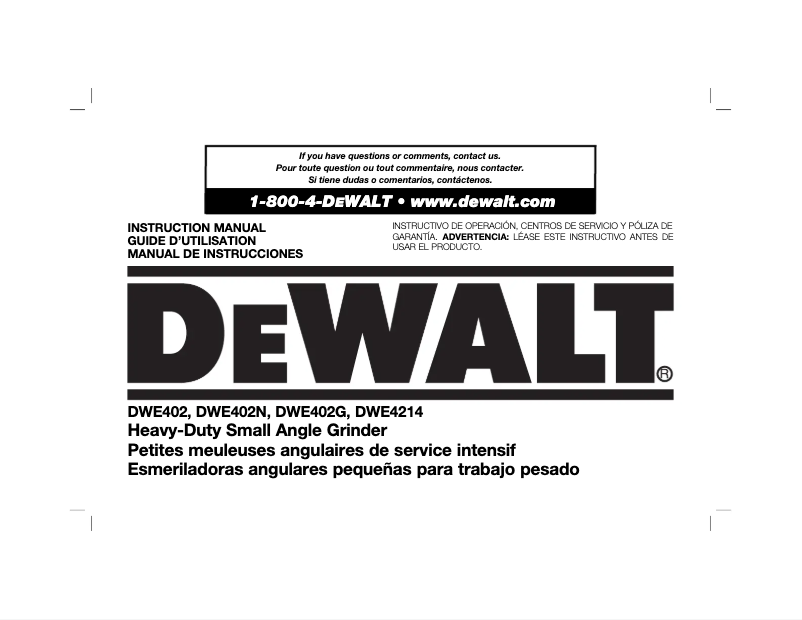 Página 1 del manual Manual de usuario DeWalt DCB127