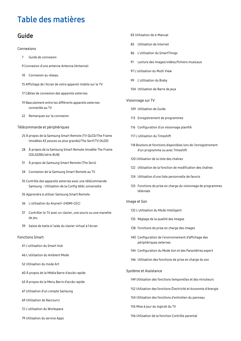 Página 1 del manual Manual de usuario Samsung The Frame LS03