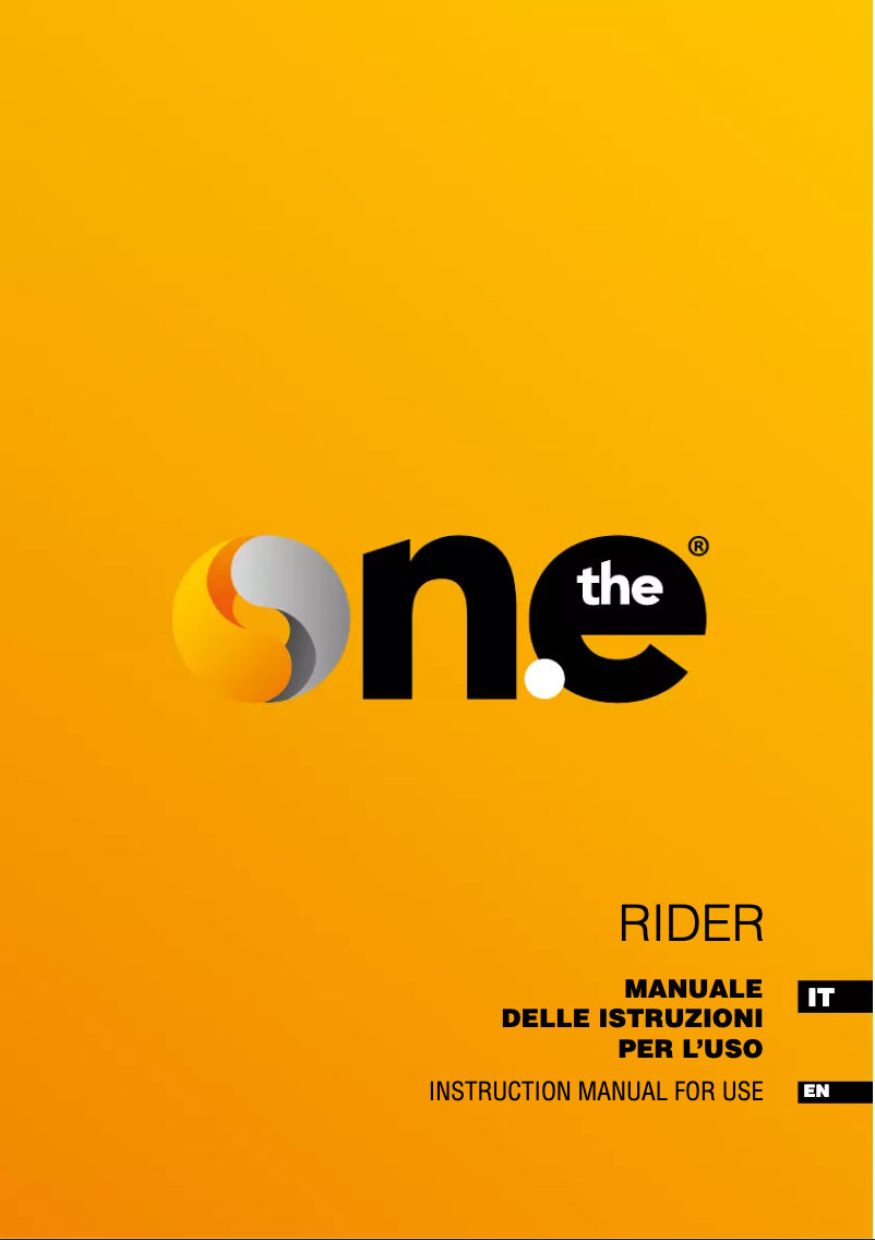 Imagen de la primera página del manual del dispositivo Rider