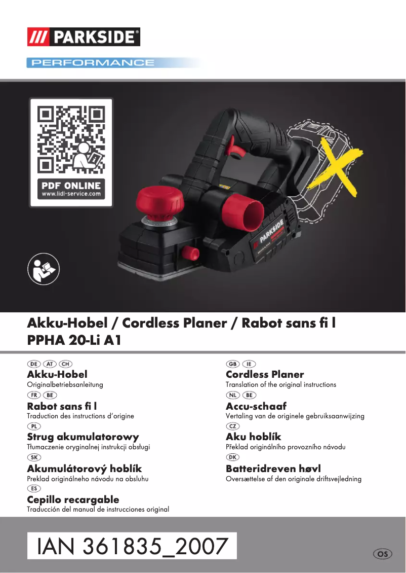 Imagen de la primera página del manual del dispositivo PPHA 20-Li A1