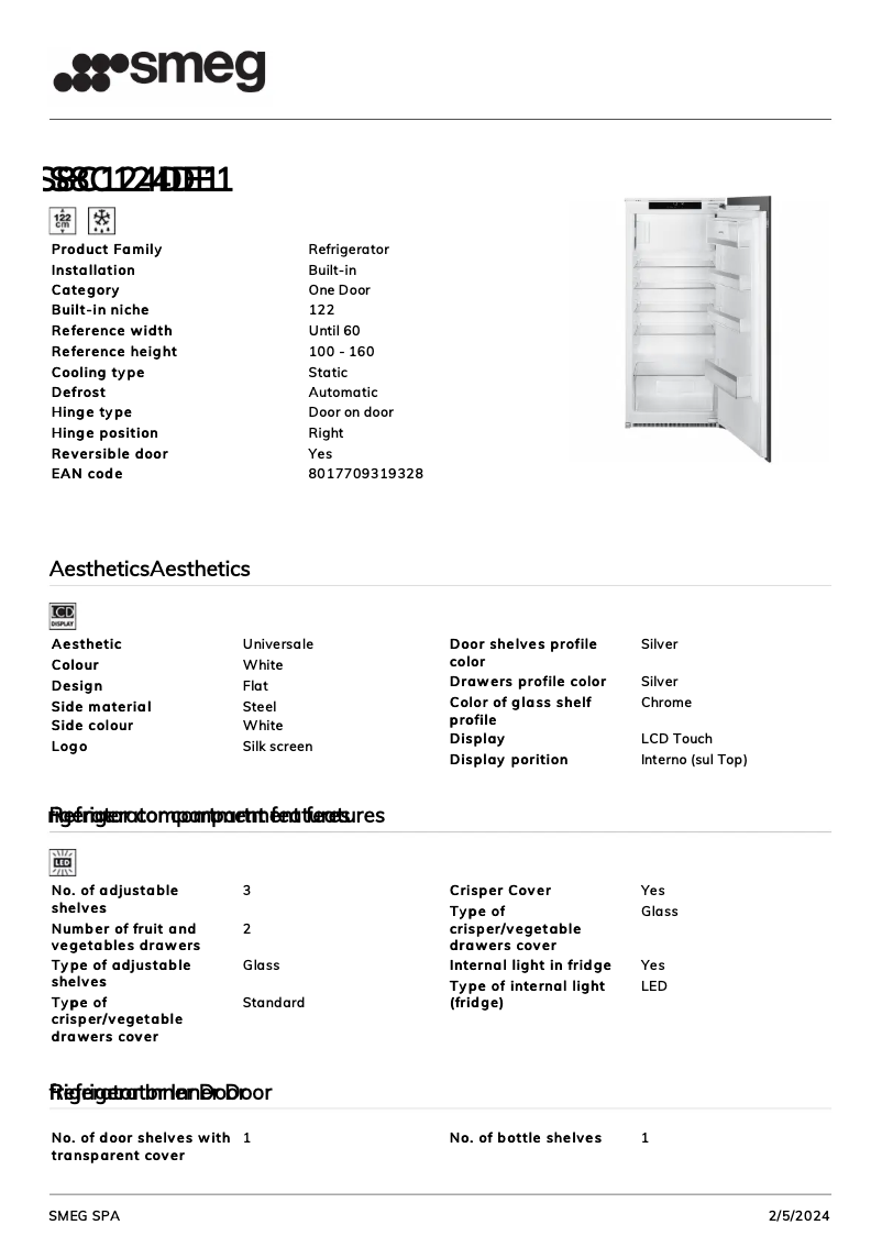 Imagen de la primera página del manual del dispositivo S8C124DE1