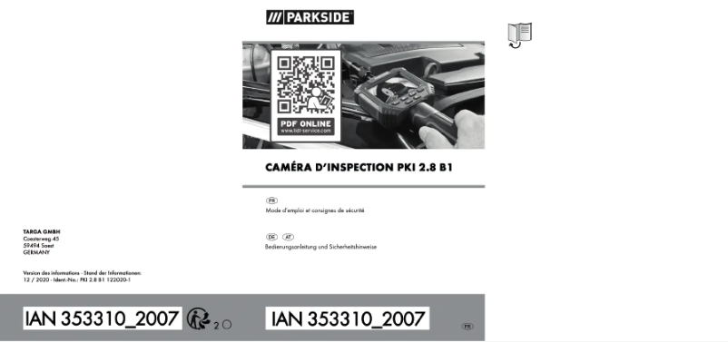 Imagen de la primera página del manual del dispositivo PKIK 4.3 A1
