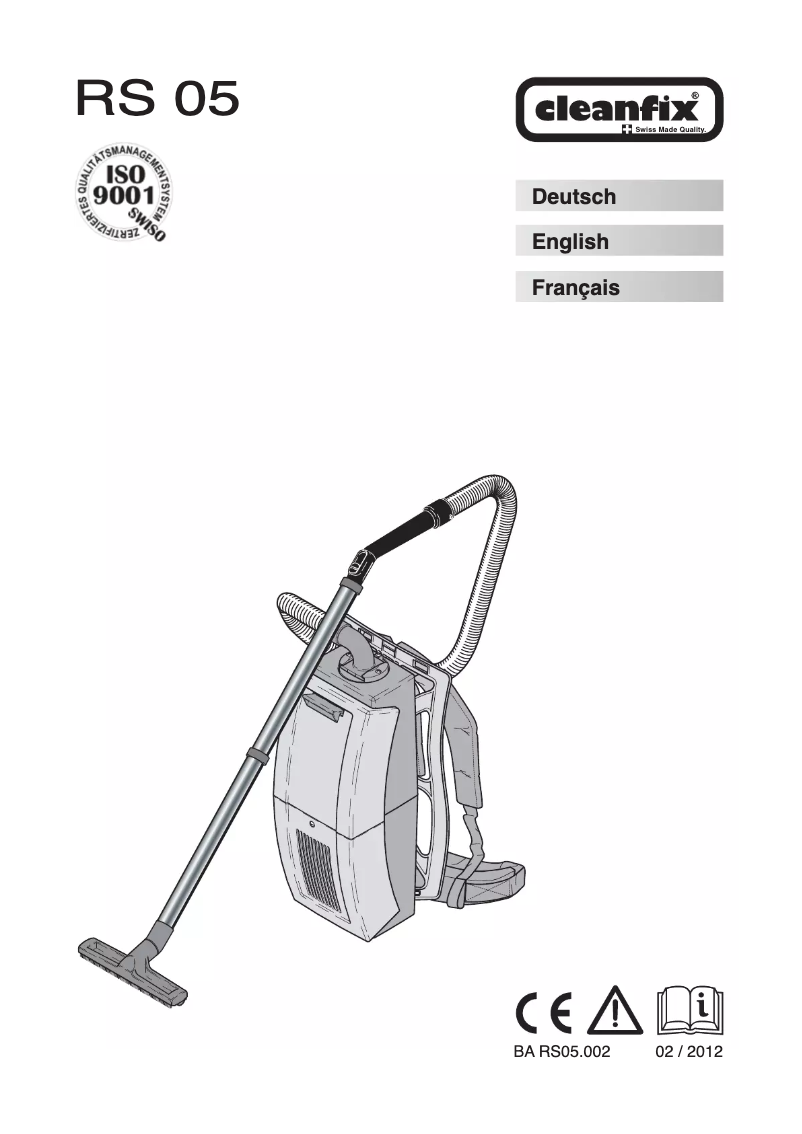 Imagen de la primera página del manual del dispositivo RS 05