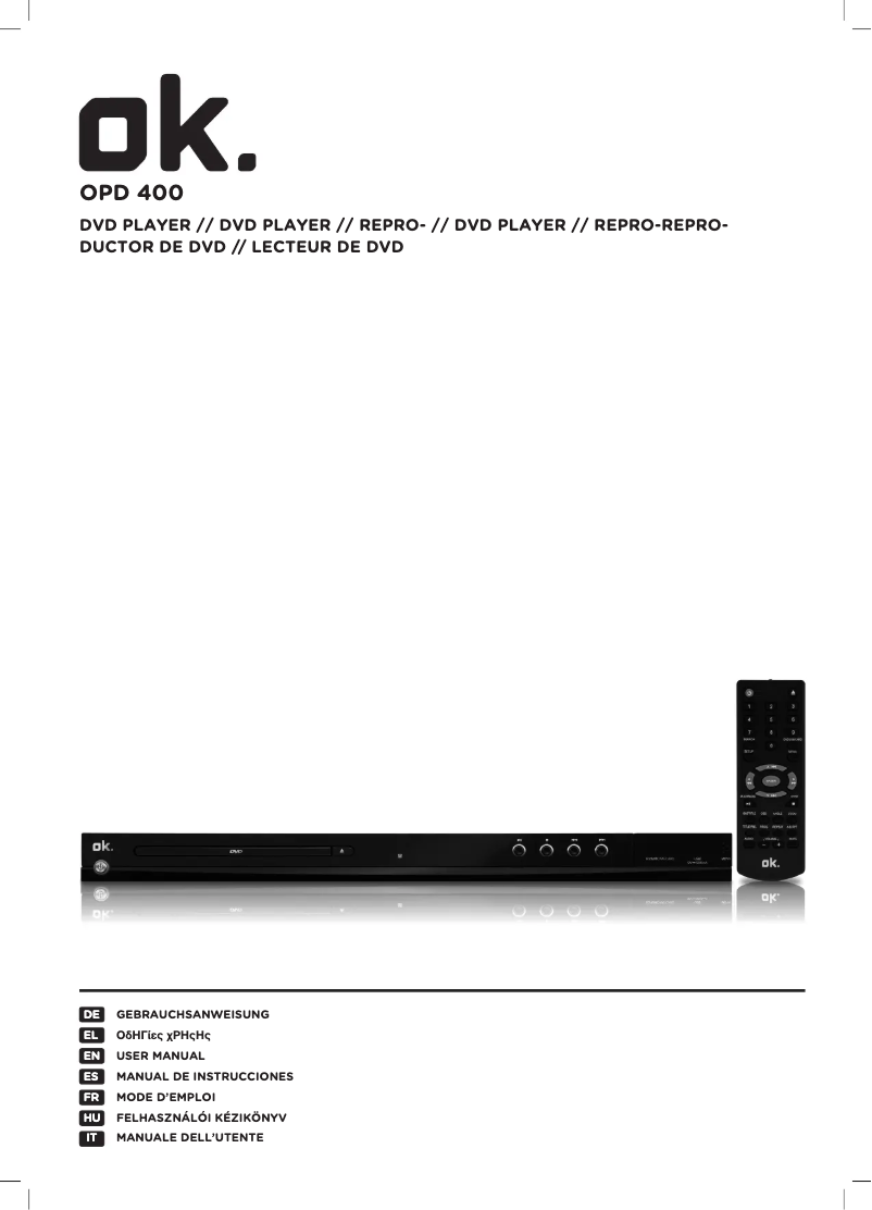 Página 1 del manual Manual de usuario OK OPD 400