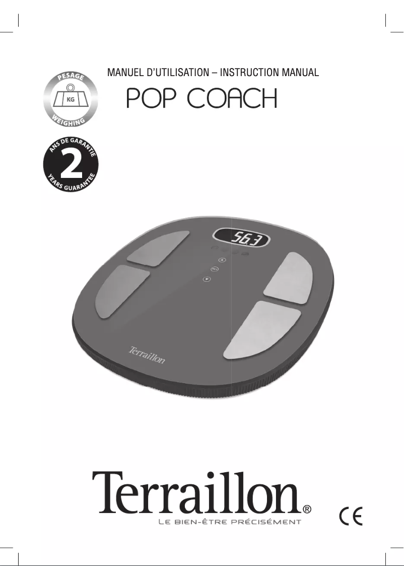 Página 1 del manual Manual de usuario Terraillon Pop Coach