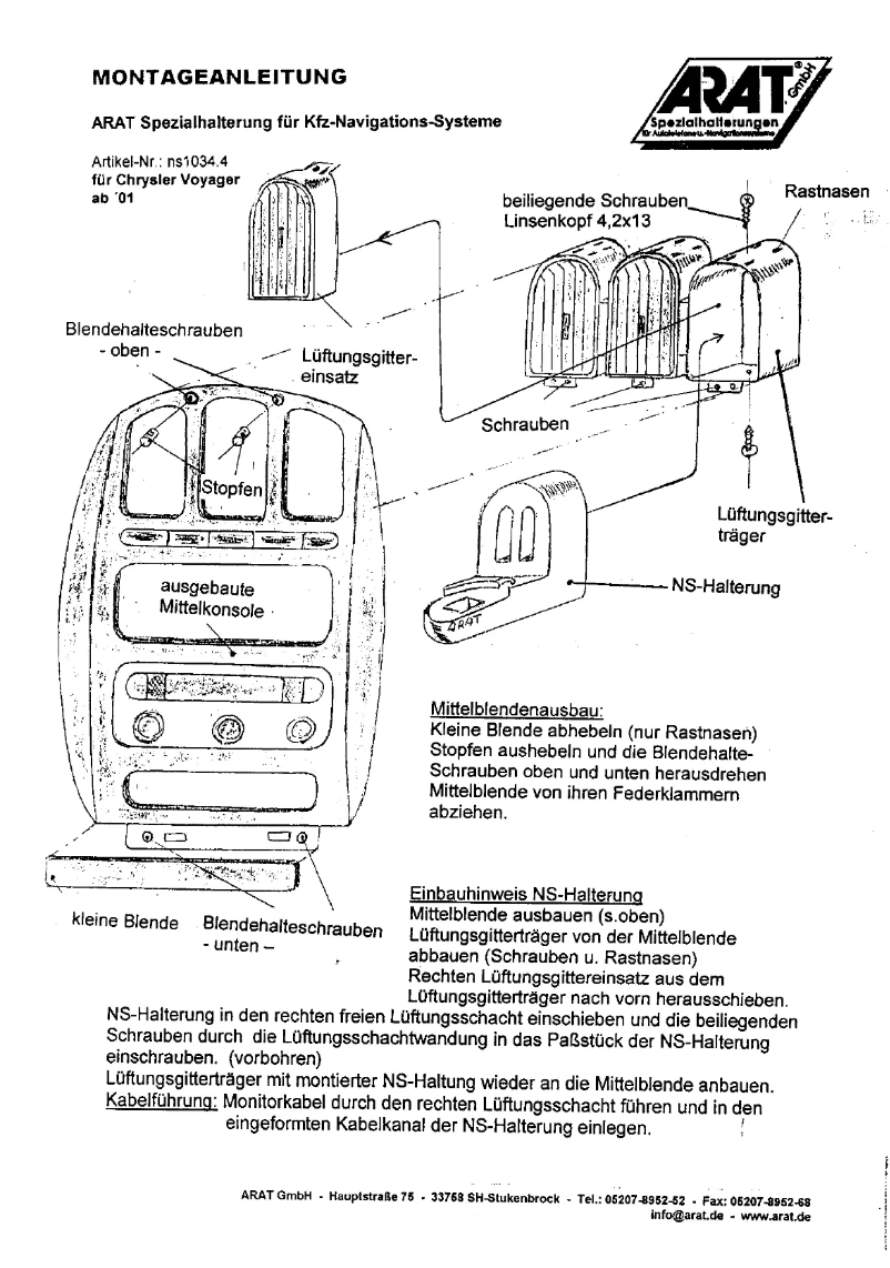 Imagen de la primera página del manual del dispositivo NS1034.4