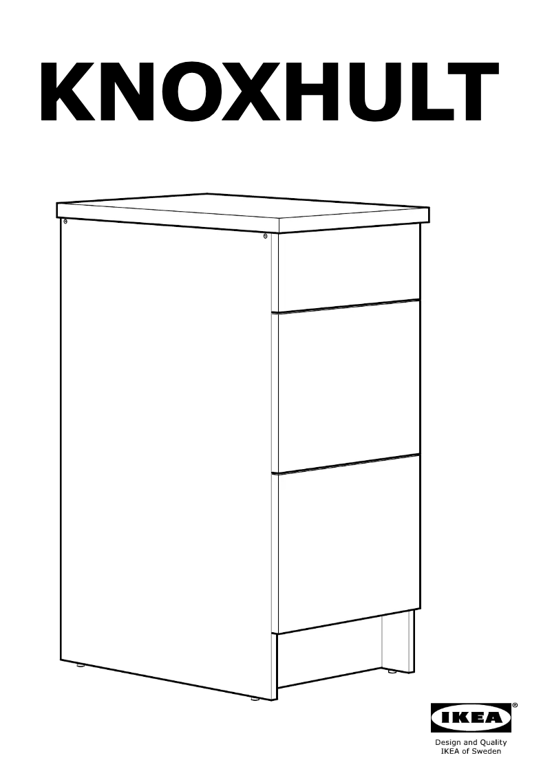 Página 1 del manual Instrucciones / montaje Ikea KNOXHULT
