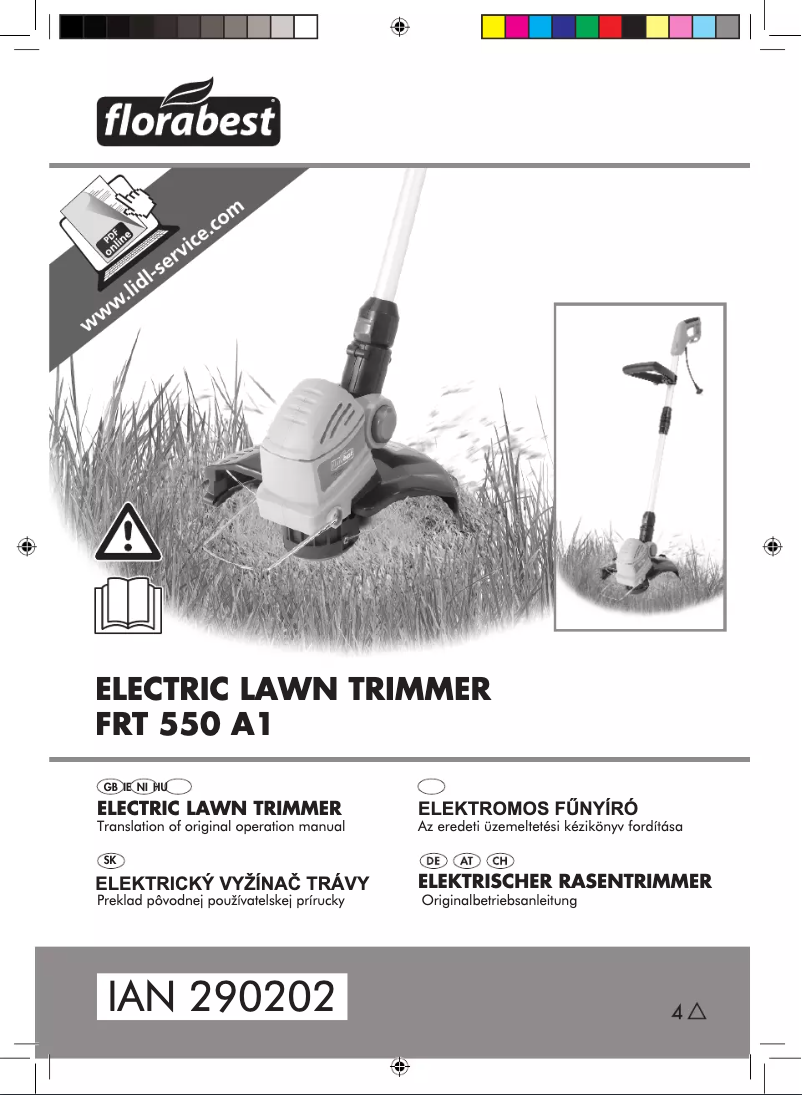 Página 1 del manual Manual de usuario Florabest FRT 550 A1