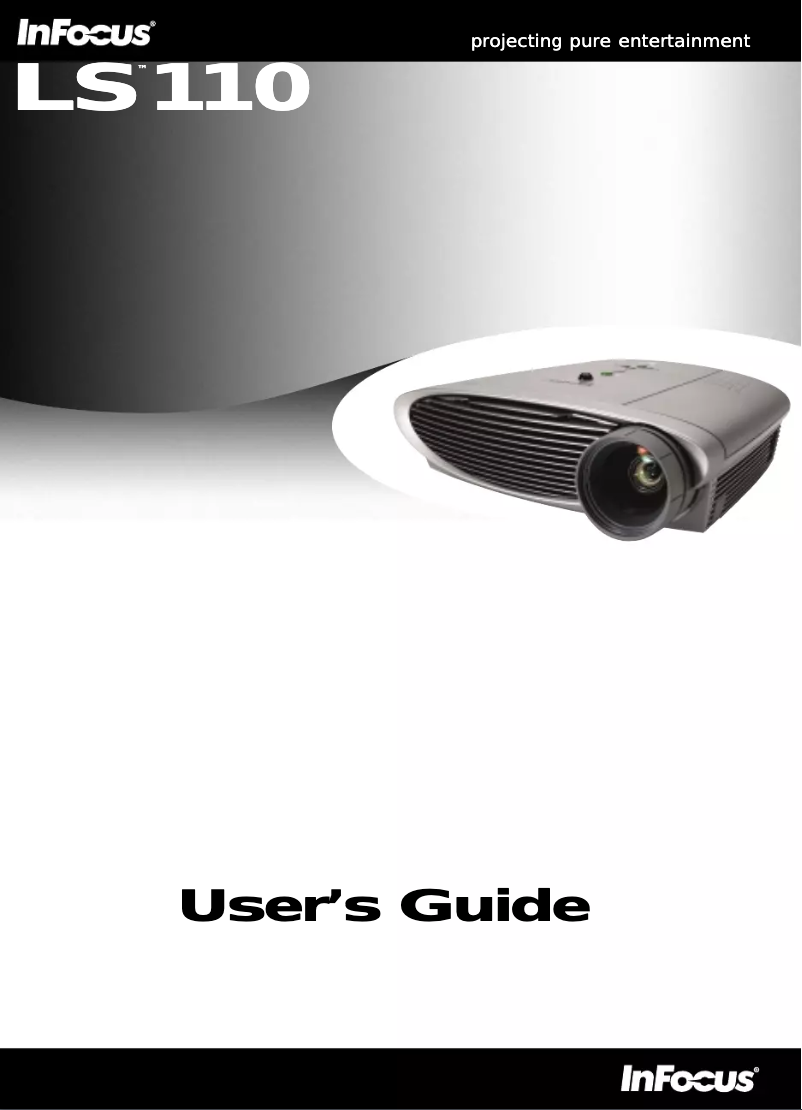 Imagen de la primera página del manual del dispositivo LS110