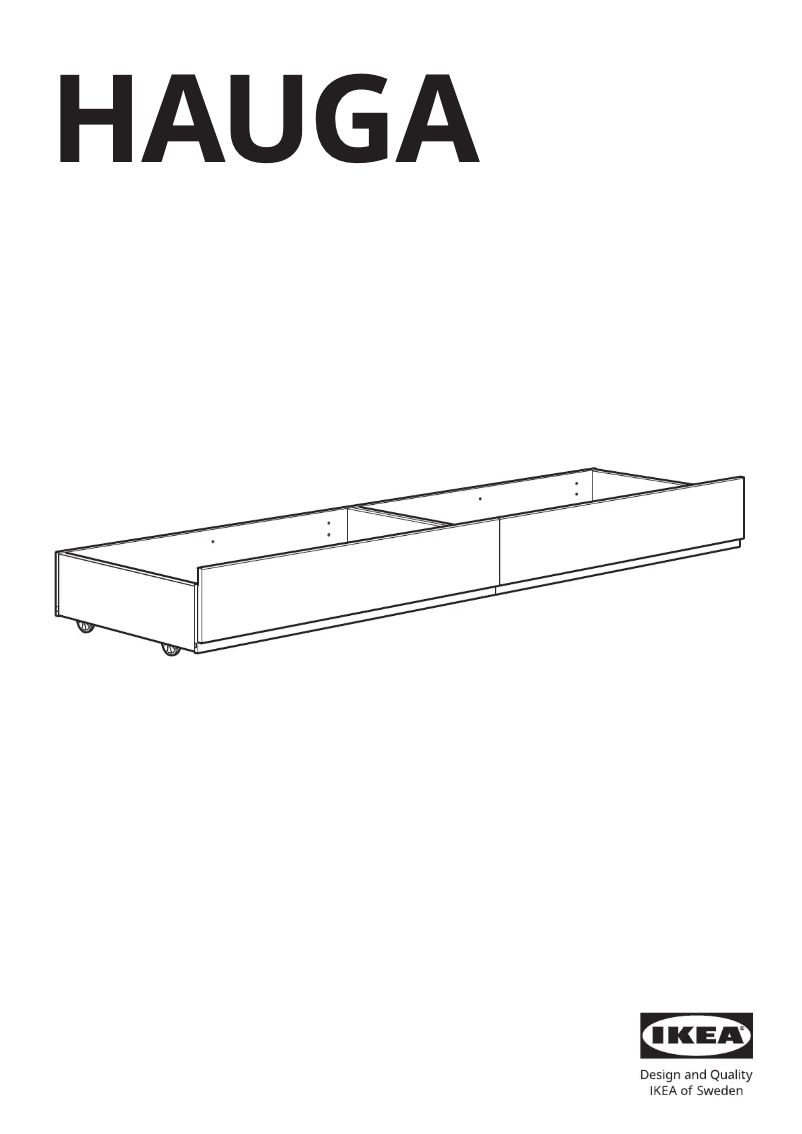 Página 1 del manual Manual de usuario Ikea HAUGA 905.208.26