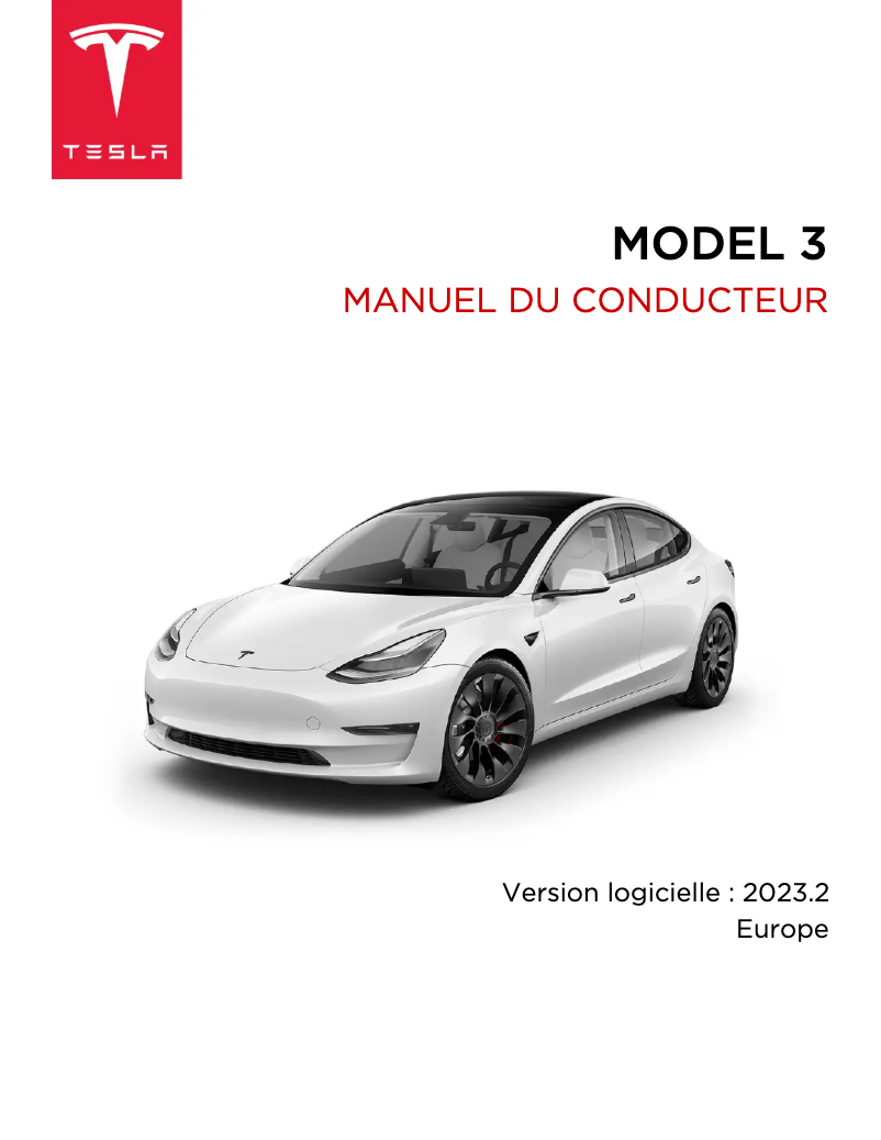 Página 1 del manual Manual de usuario Tesla Model 3 (2022)