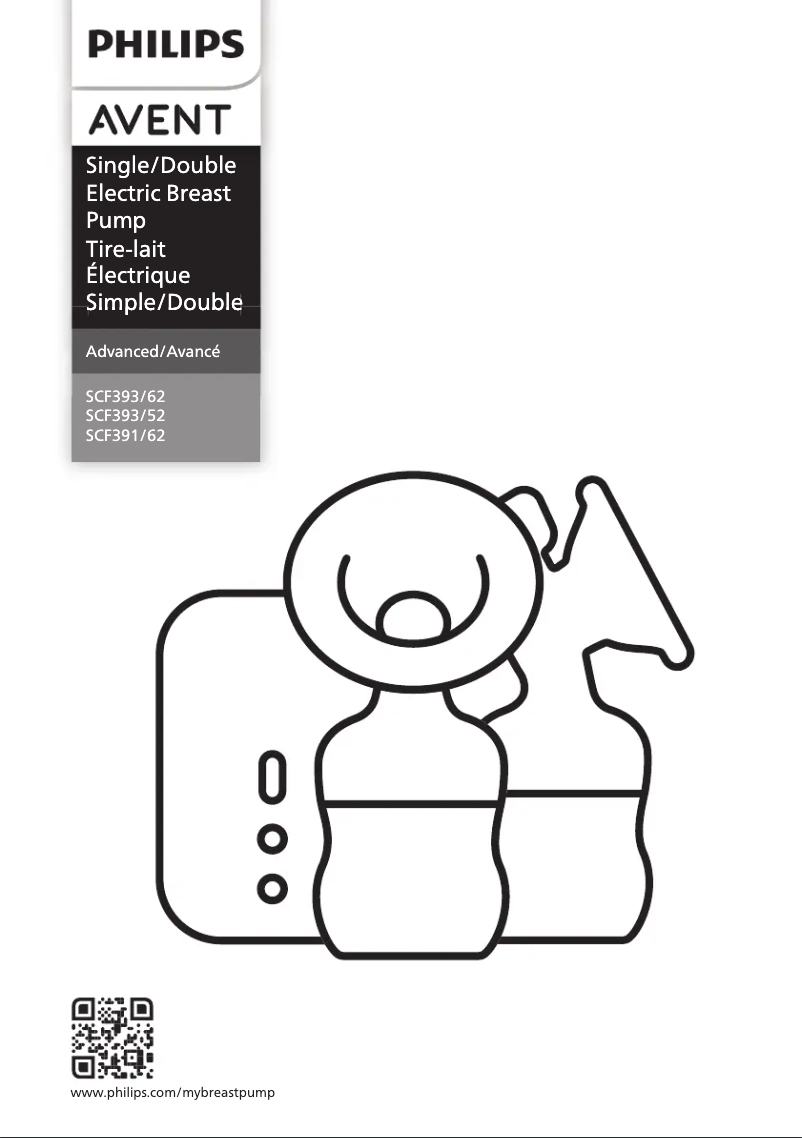 Imagen de la primera página del manual del dispositivo Avent SCF391