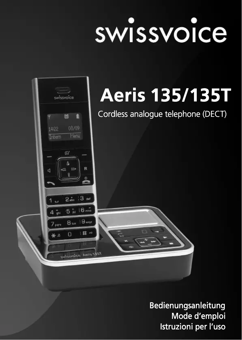 Imagen de la primera página del manual del dispositivo Aeris 135T