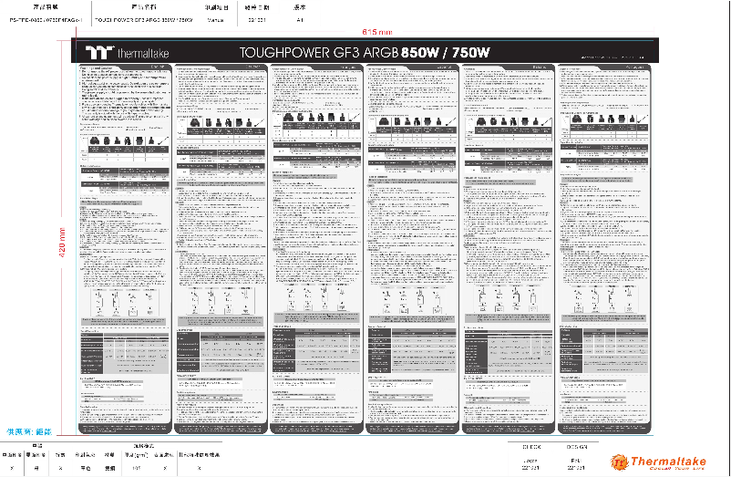 Imagen de la primera página del manual del dispositivo Toughpower GF3