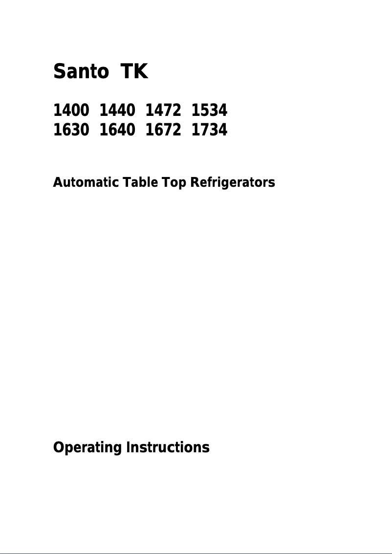 Página nº 1 - Manual de usuario AEG Santo 1640-1TK