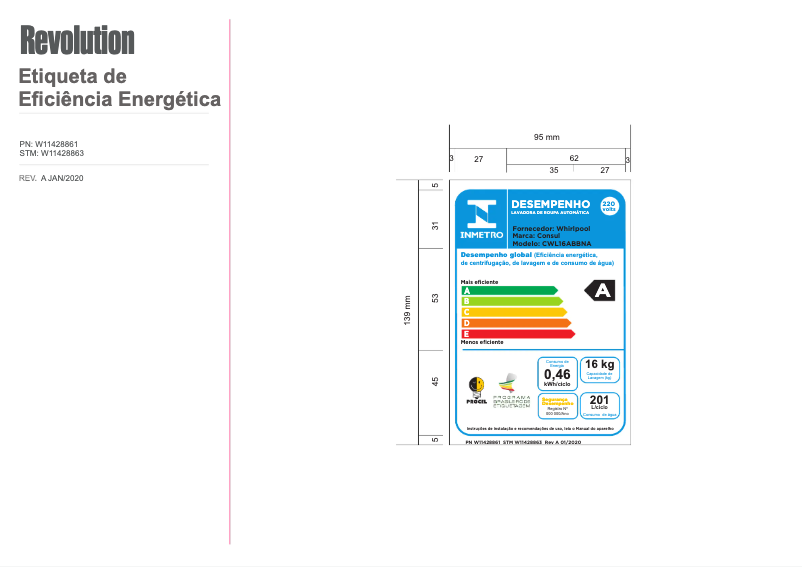 Imagen de la primera página del manual del dispositivo CWL16AB