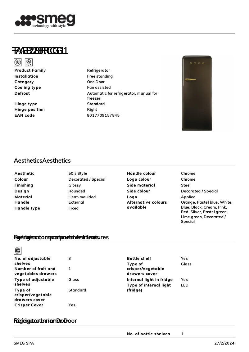 Imagen de la primera página del manual del dispositivo FAB28RCG1
