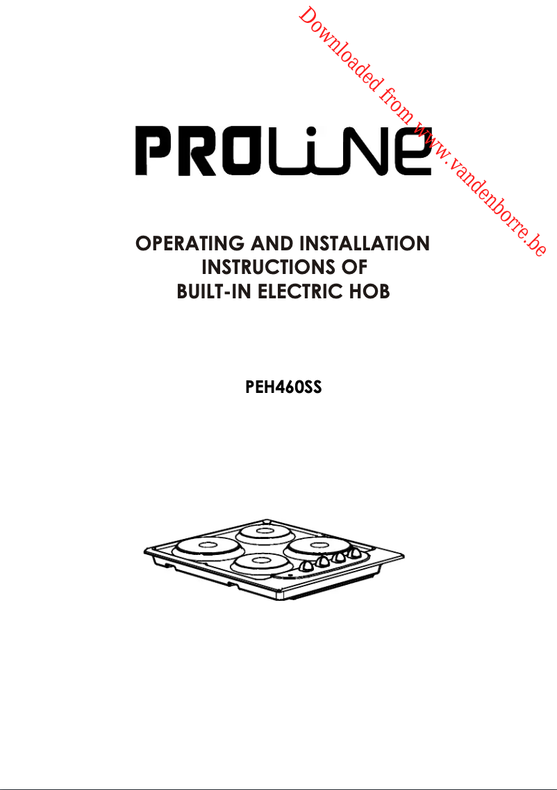 Página nº 1 - Manual de usuario Proline PEH 460 SS-E