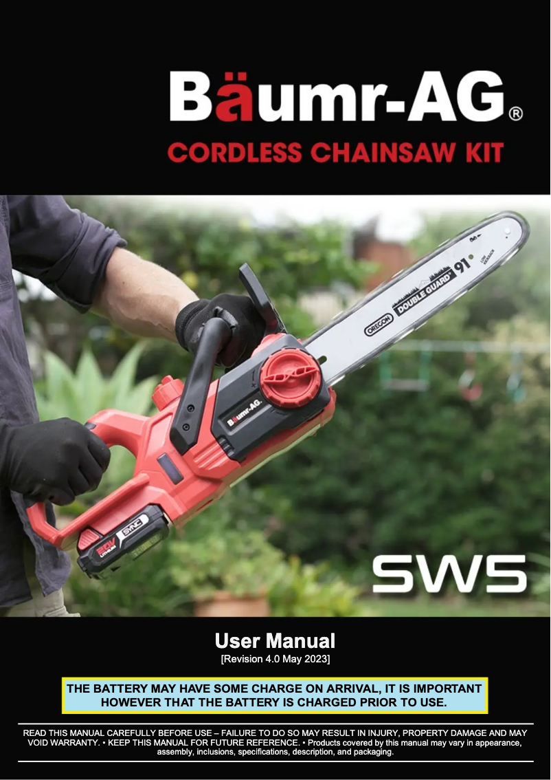 Imagen de la primera página del manual del dispositivo SW5