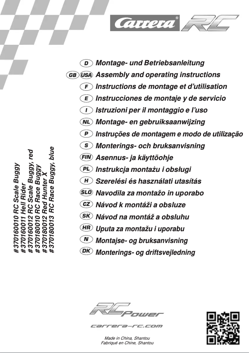 Imagen de la primera página del manual del dispositivo Red Hunter X