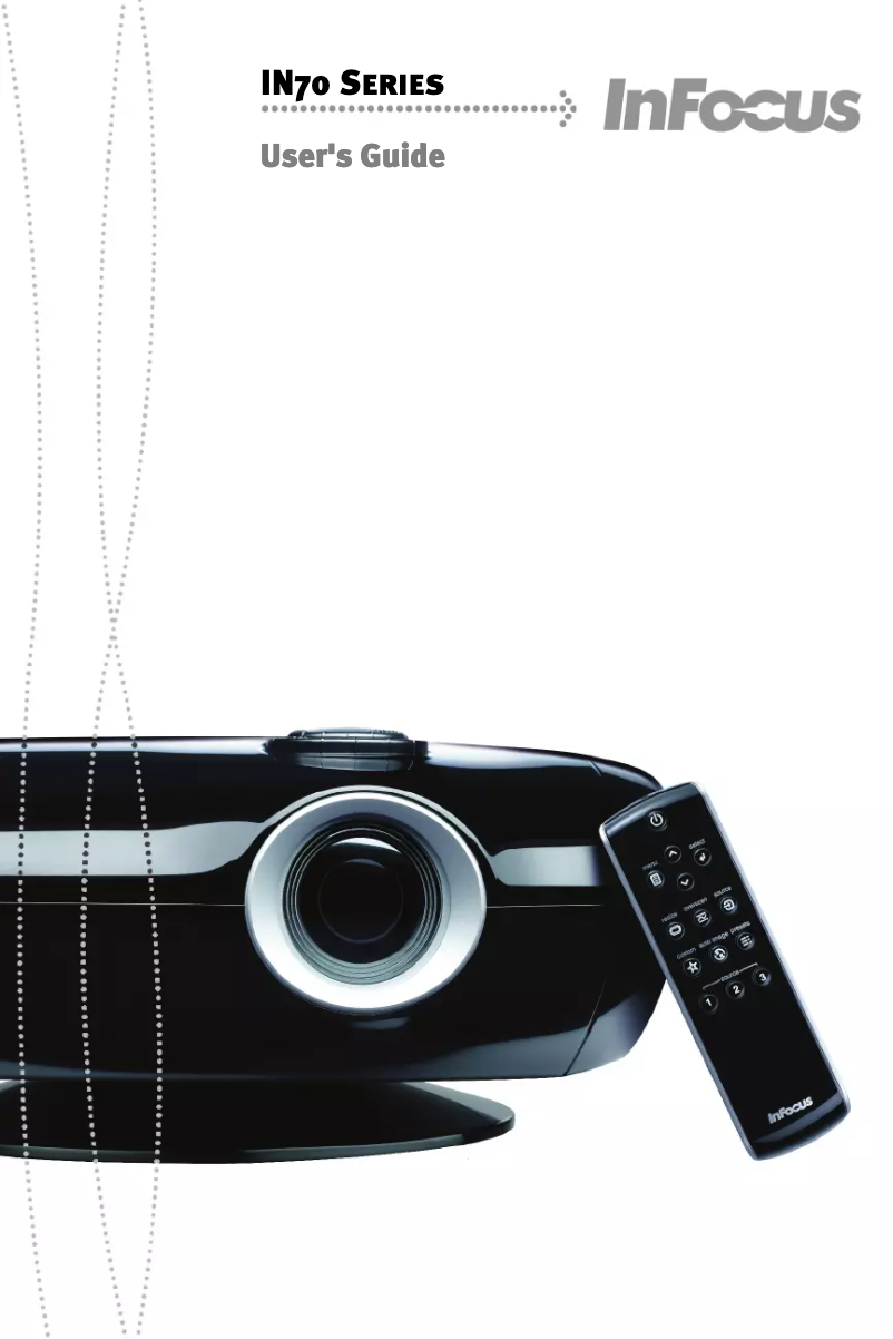 Página 1 del manual Manual de usuario InFocus Home Cinema IN78