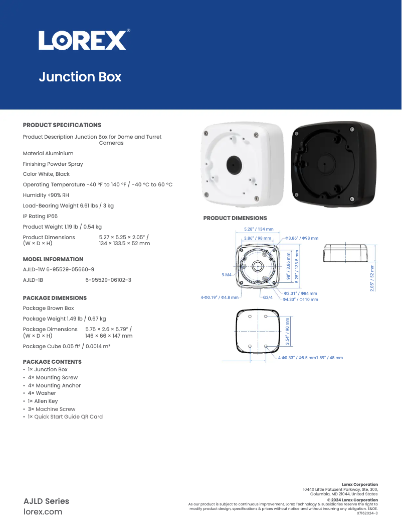 Imagen de la primera página del manual del dispositivo AJLD-1B