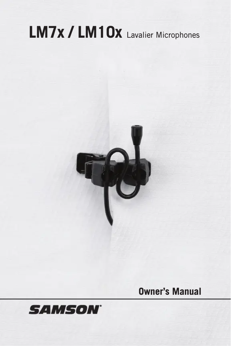 Página 1 del manual Manual de usuario Samson LM7x