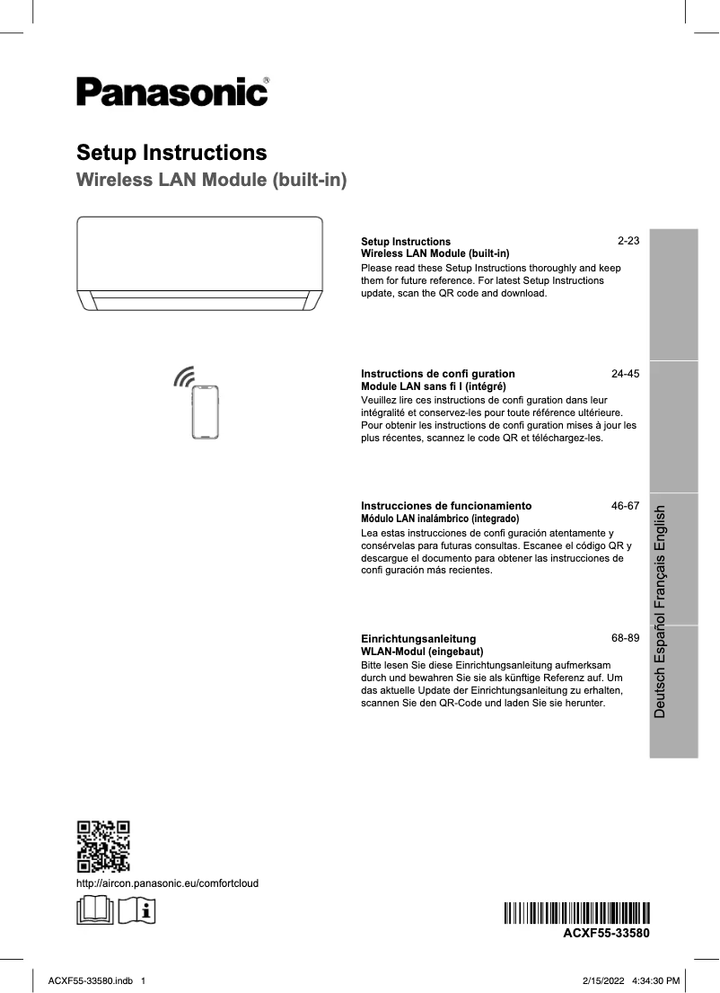 Página 1 del manual Manual de usuario Panasonic CU-Z50YKEA