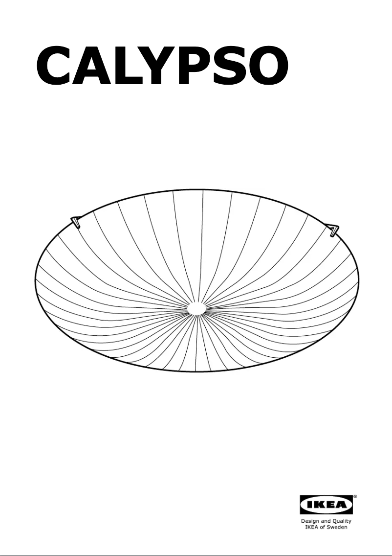 Página 1 del manual Instrucciones / montaje Ikea CALYPSO