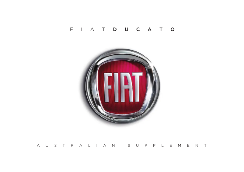 Página 1 del manual Manual de usuario Fiat Ducato (2022)