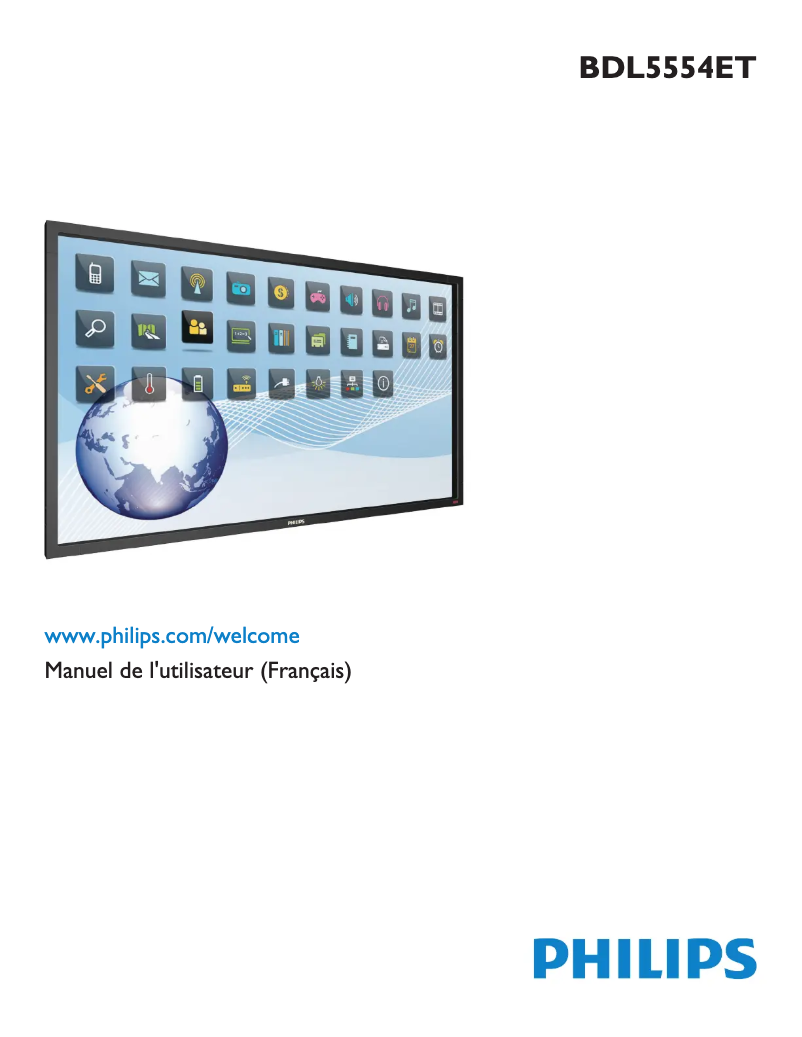 Página 1 del manual Manual de instrucciones Philips Signage Solutions BDL5554ET