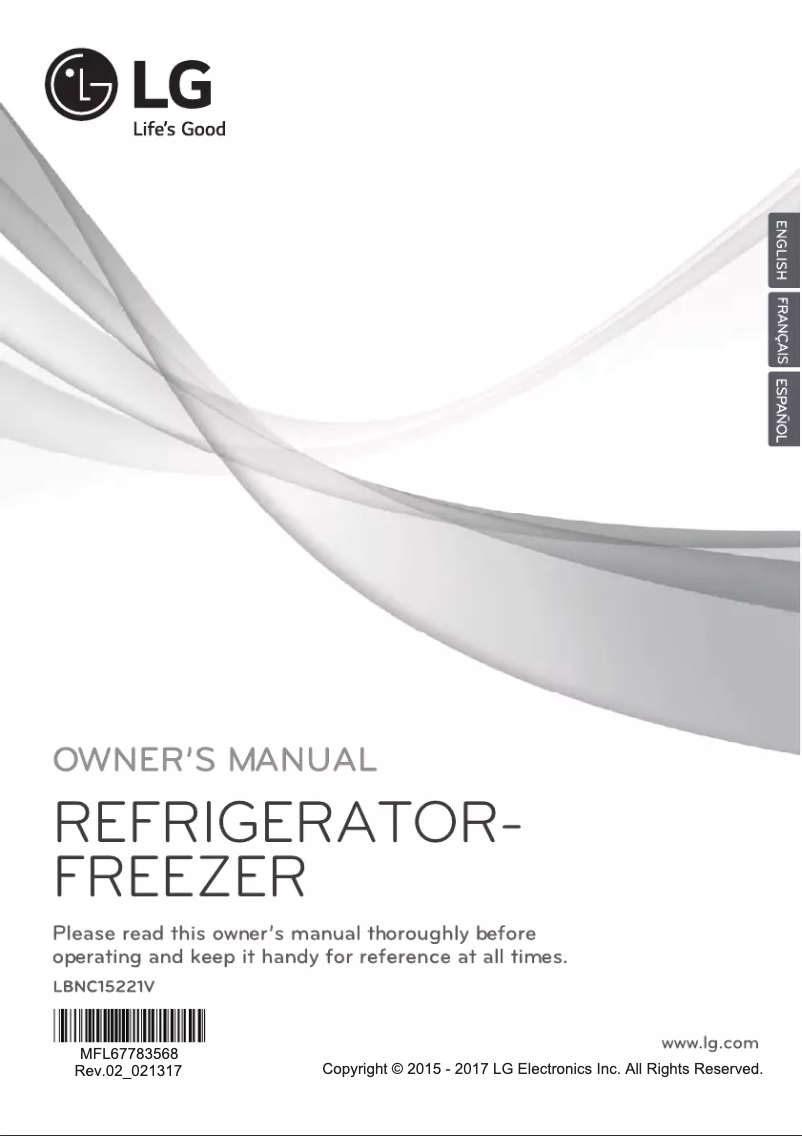 Imagen de la primera página del manual del dispositivo LBNC15221