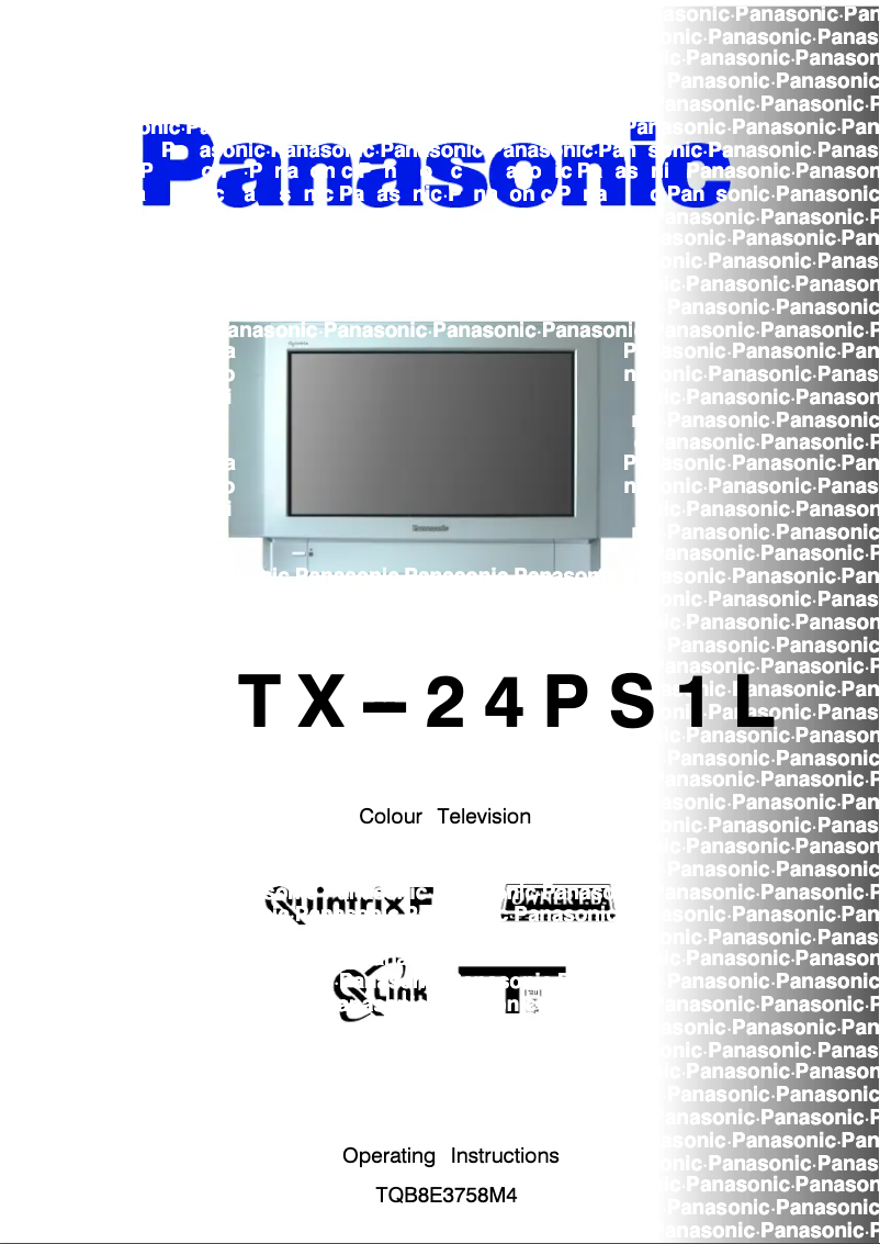 Página nº 1 - Manual de usuario Panasonic TX-24PS1L