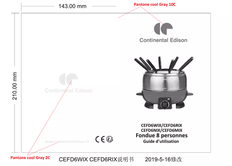 Imagen de la primera página del manual del dispositivo CEFD6RIX