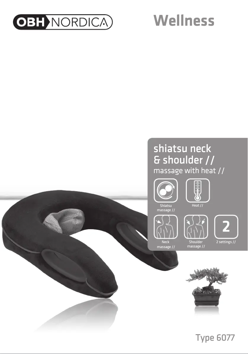 Página nº 1 - Manual de usuario OBH Nordica Shiatsu Neck & Shoulder