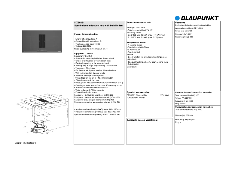 Imagen de la primera página del manual del dispositivo 5IX90291
