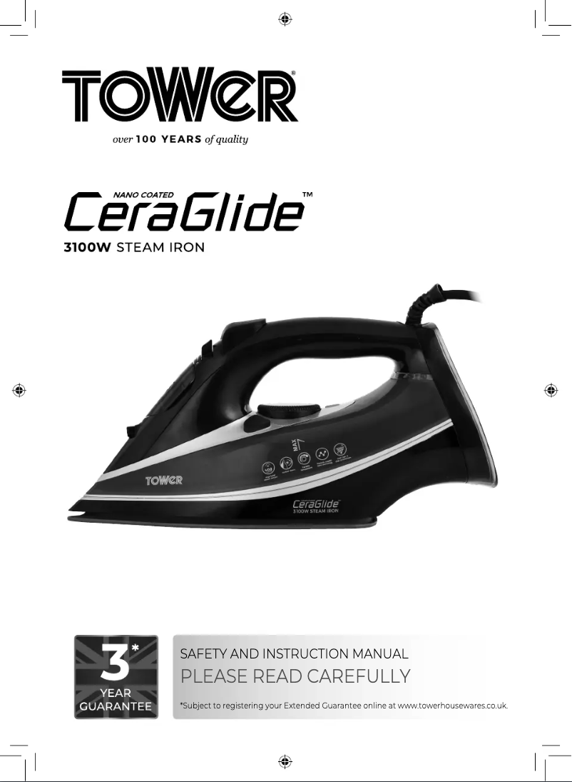 Página 1 del manual Manual de usuario Tower CeraGlide T22013