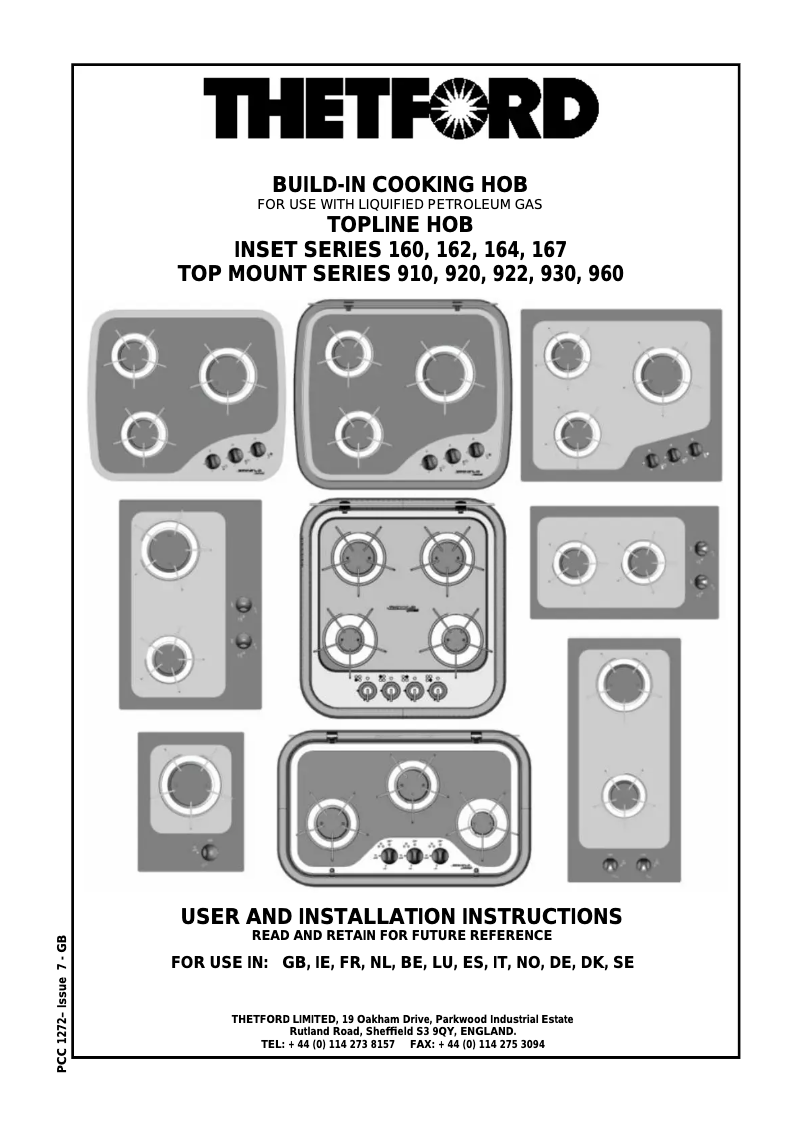 Imagen de la primera página del manual del dispositivo Topline 162