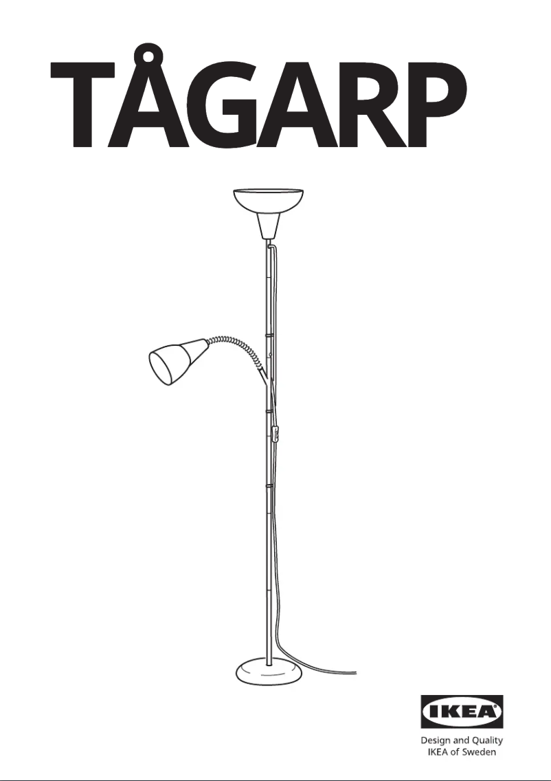 Página 1 del manual Manual de usuario Ikea TÅGARP 404.863.92