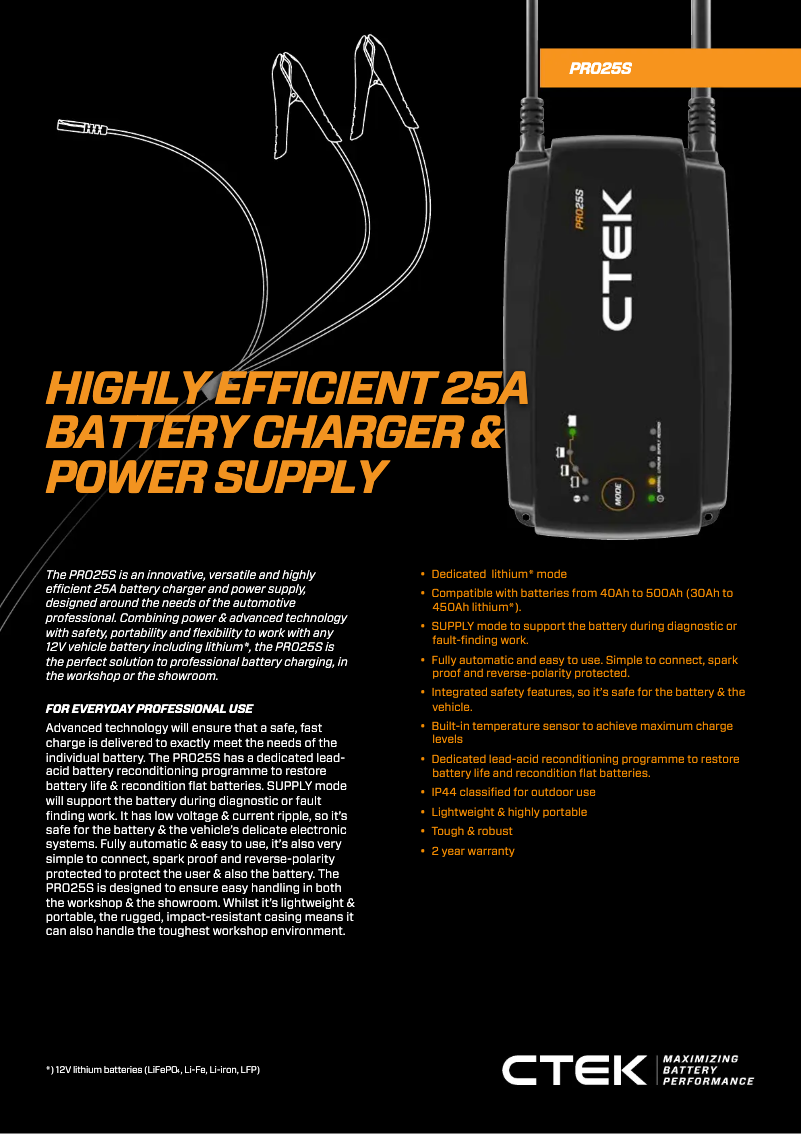 Imagen de la primera página del manual del dispositivo PRO25S