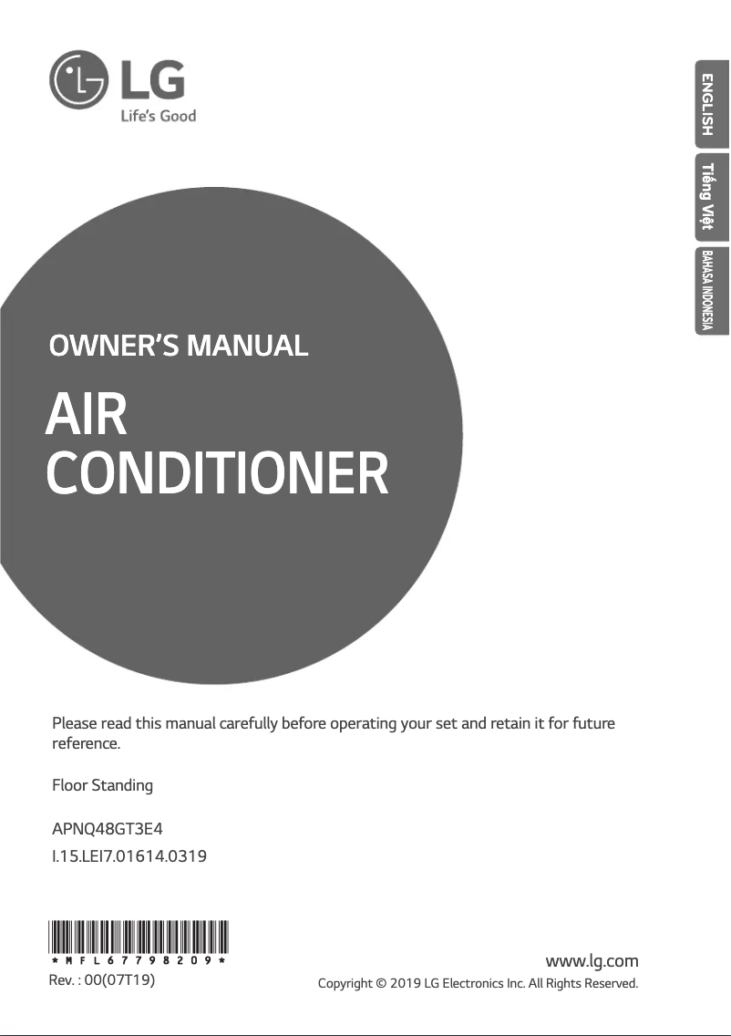 Imagen de la primera página del manual del dispositivo APNQ48GT3E4