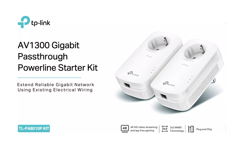 Imagen de la primera página del manual del dispositivo TL-PA8010P KIT V2